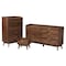 Baxton Studio Lena MidCentury Modern Walnut Brown Finished Wood 3Piece Storage Set 219-9537-9535-9534-ZORO - alternate 8